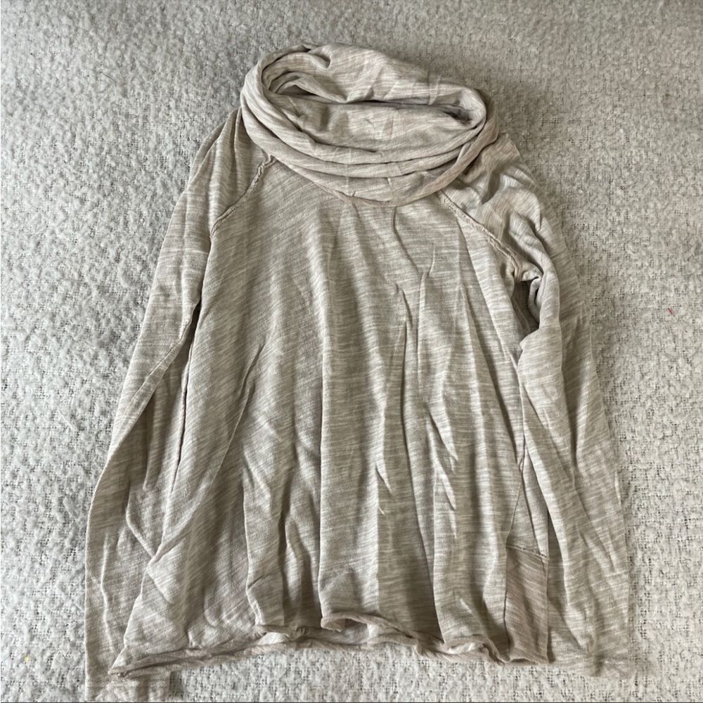 Free people beach cowl neck top os